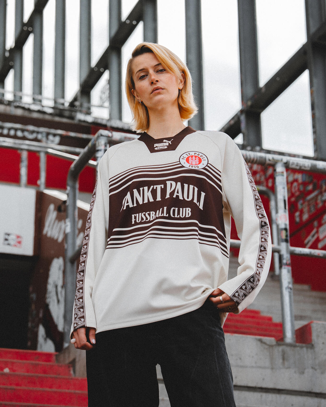 FCザンクトパウリ x PUMA King Jersey（長袖）Lサイズ FC St. Pauli